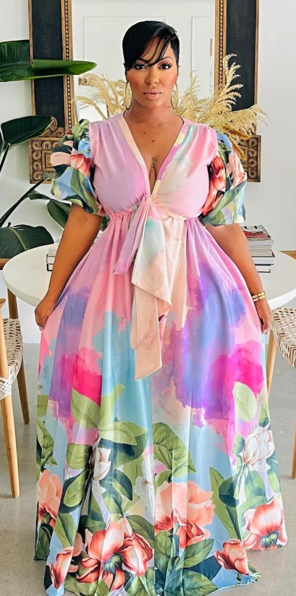 Colorful  Maxi Dress